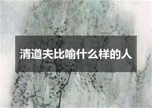 清道夫比喻什么样的人