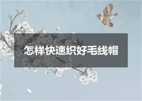 怎样快速织好毛线帽