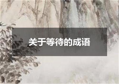 关于等待的成语