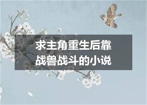 求主角重生后靠战兽战斗的小说