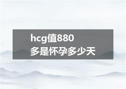 hcg值880多是怀孕多少天