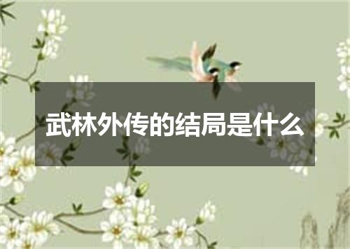 武林外传的结局是什么