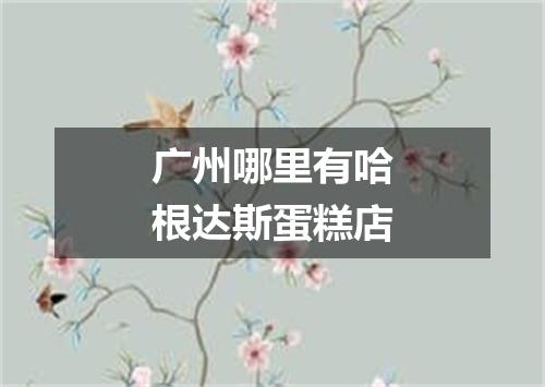 广州哪里有哈根达斯蛋糕店