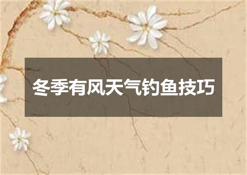 冬季有风天气钓鱼技巧