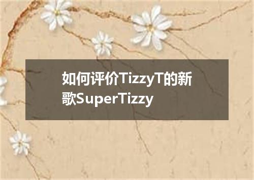 如何评价TizzyT的新歌SuperTizzy