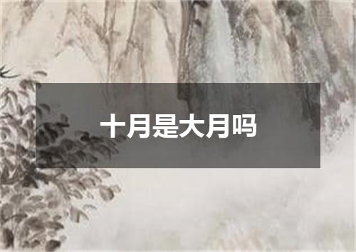 十月是大月吗