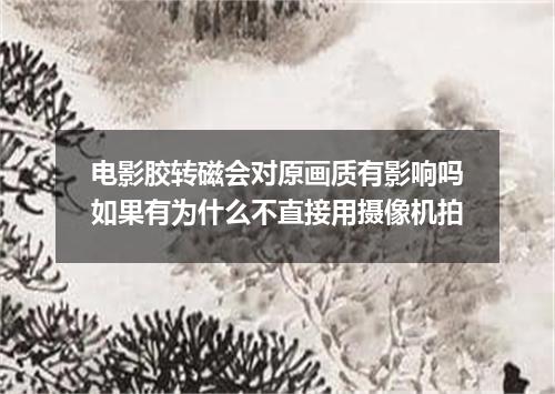 电影胶转磁会对原画质有影响吗如果有为什么不直接用摄像机拍