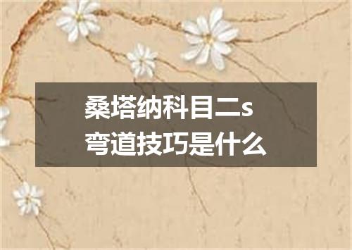 桑塔纳科目二s弯道技巧是什么