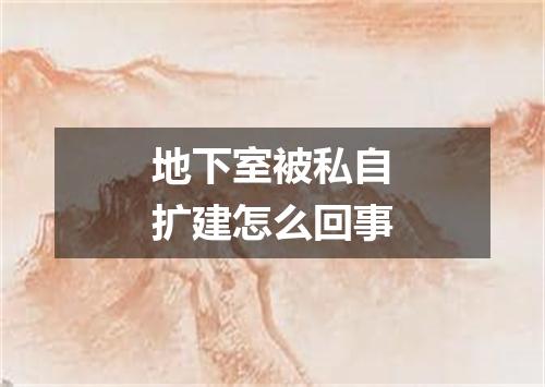 地下室被私自扩建怎么回事