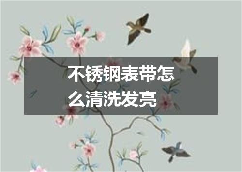 不锈钢表带怎么清洗发亮