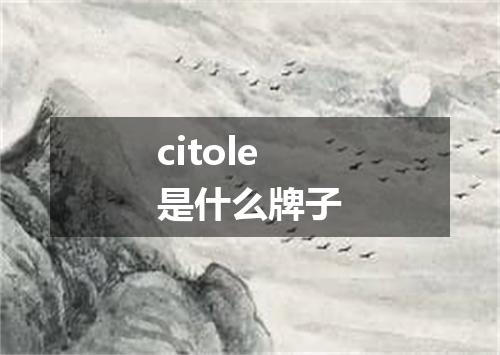 citole是什么牌子