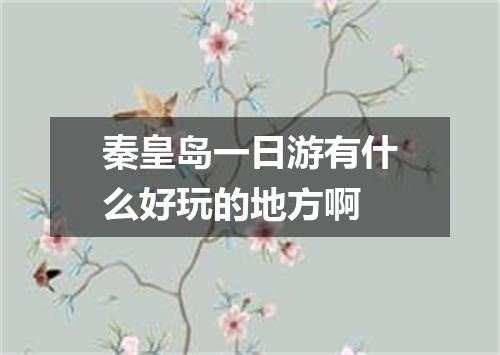 秦皇岛一日游有什么好玩的地方啊
