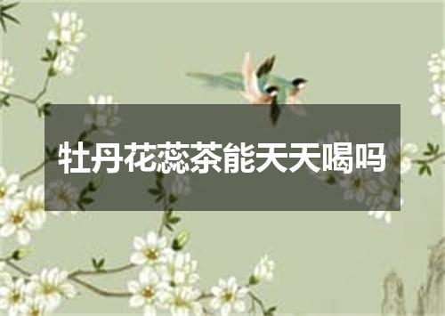 牡丹花蕊茶能天天喝吗