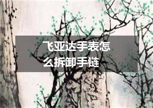 飞亚达手表怎么拆卸手链