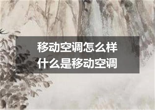 移动空调怎么样什么是移动空调