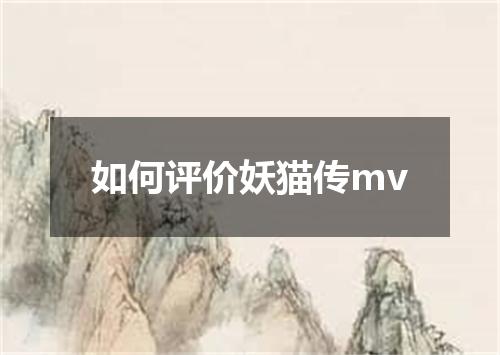 如何评价妖猫传mv