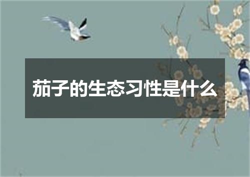 茄子的生态习性是什么