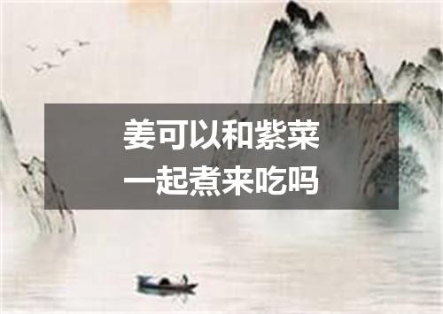 姜可以和紫菜一起煮来吃吗