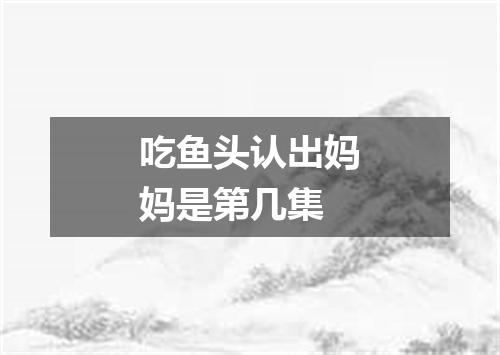 吃鱼头认出妈妈是第几集