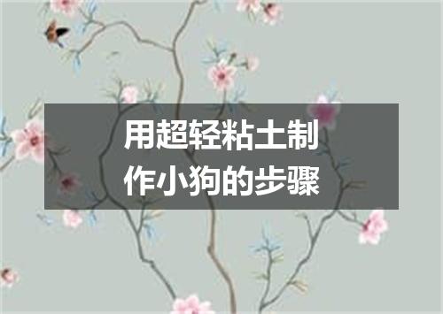 用超轻粘土制作小狗的步骤
