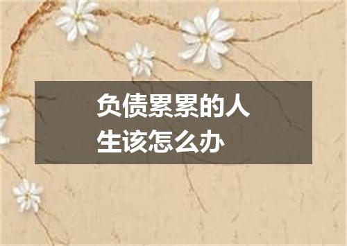 负债累累的人生该怎么办