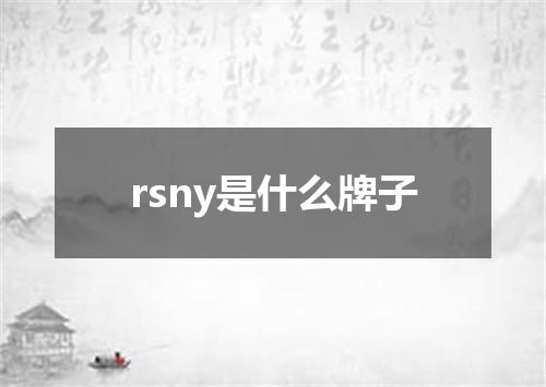 rsny是什么牌子