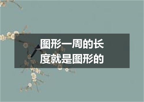 图形一周的长度就是图形的
