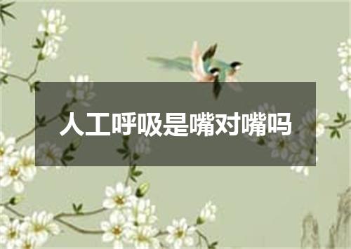 人工呼吸是嘴对嘴吗