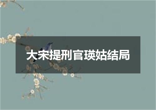 大宋提刑官瑛姑结局