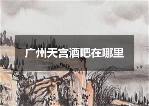 广州天宫酒吧在哪里