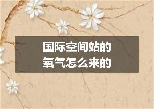 国际空间站的氧气怎么来的