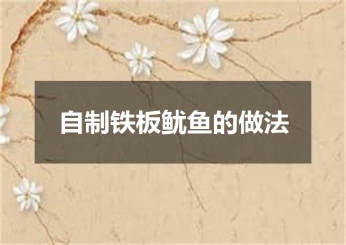 自制铁板鱿鱼的做法