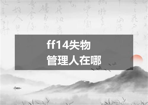 ff14失物管理人在哪