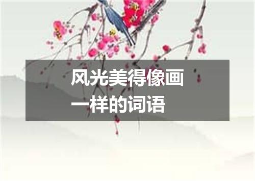 风光美得像画一样的词语