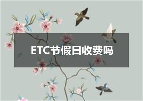 ETC节假日收费吗