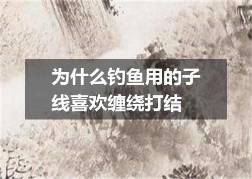 为什么钓鱼用的子线喜欢缠绕打结