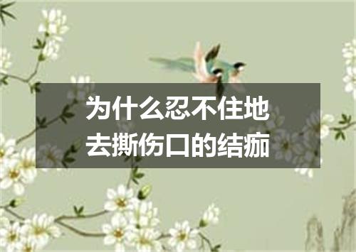 为什么忍不住地去撕伤口的结痂