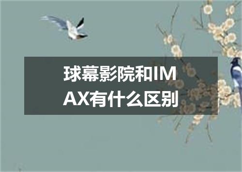 球幕影院和IMAX有什么区别