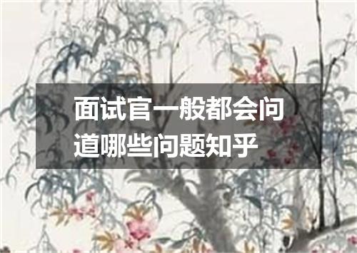 面试官一般都会问道哪些问题知乎