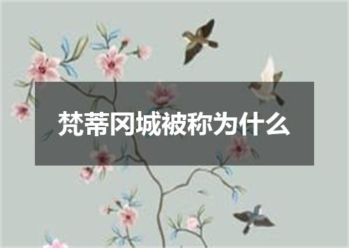 梵蒂冈城被称为什么