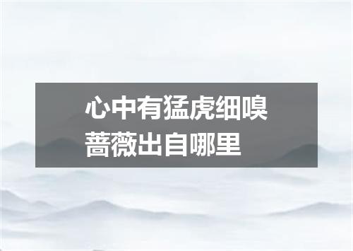 心中有猛虎细嗅蔷薇出自哪里