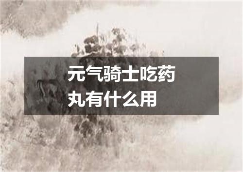 元气骑士吃药丸有什么用