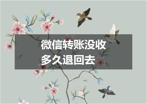 微信转账没收多久退回去