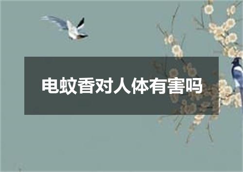 电蚊香对人体有害吗