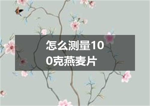 怎么测量100克燕麦片