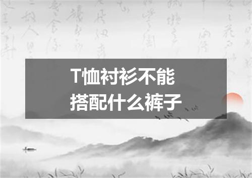 T恤衬衫不能搭配什么裤子