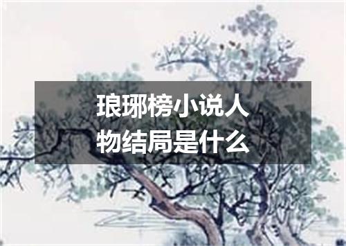 琅琊榜小说人物结局是什么