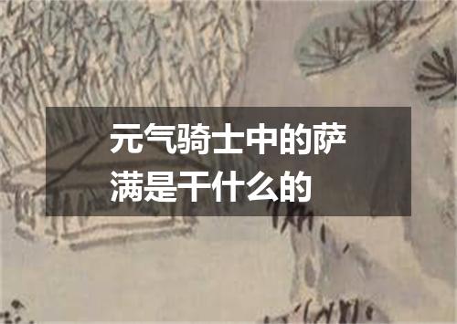 元气骑士中的萨满是干什么的