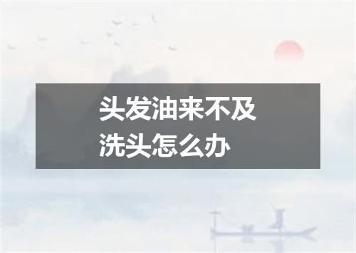 头发油来不及洗头怎么办