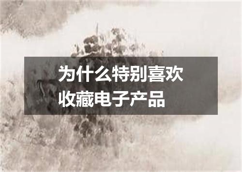 为什么特别喜欢收藏电子产品